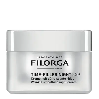 Time-Filler Night 5XP Wrinkle Smoothing Night Cream Pillow Wrinkles for All Skin Types 50ml _ FILORGA