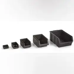 Plastic Storage Bin No:4 Black