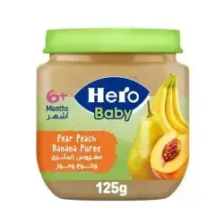Hero baby Peach & Banan Puree Baby Food 125g