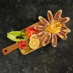 Arabic Meat Shawarma Saj Meal