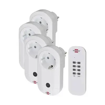 Comfort-Line Remote Control Socket Set 4* Ip20