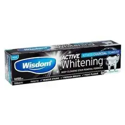 wisdom active whitening toothpaste 100ml