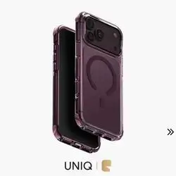 UNIQ Combat Hybrid MagClick Charging Case for iPhone 18 Pro Max Shock-Sorb 3-Tier Protection & MagSafe Compatibility - Burgundy