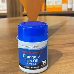 vitaminstore high strength omega3 fish oil 1000mg heart health 30capsules 1-a-day