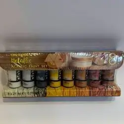 AUREUO METALLIC ACRLIC PENTI SET 8*21ML