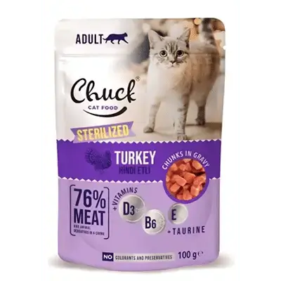 Chuck With Turkey Sterilized 100g