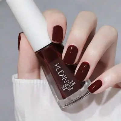 KUDAN 10ml Water-Based Nail Polish - 30 Burgundy