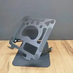 360-Degree Rotating Foldable Aluminum Tablet and Phone Desk Stand