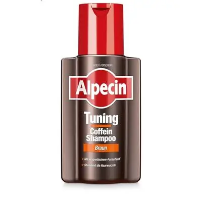 Alpecin Caffeine Tuning Shampoo Brown 1 x 200 ml – Colour Matches Daily Wash