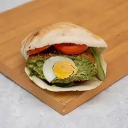 Falafel And Egg Sandwich