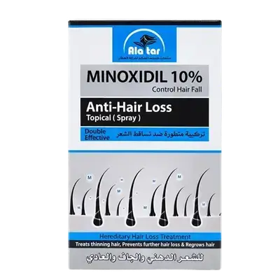 Minoxidil 10% Anti-Hair Loss Topical Spray 65ml _ Alatar