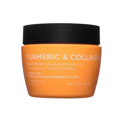 Turmeric & Collagen Hair Mask for Thin & Oily Hair 500ml _ LUSETA