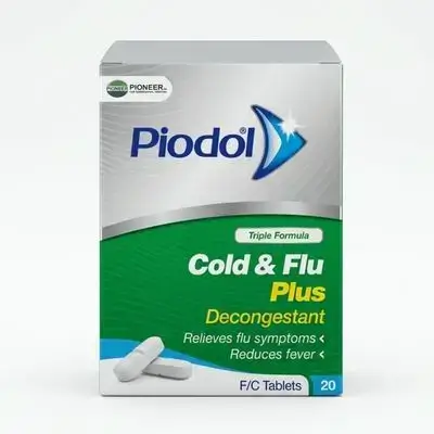 Piodol Cold & Flu Plus Decongestant