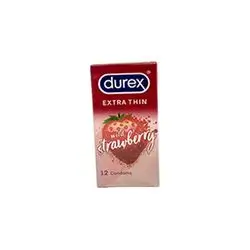 Durex Extra Thin Wild Strawberry 12 Condoms