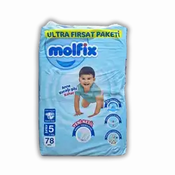Molfix Junior Diapers Size 5, 78 count