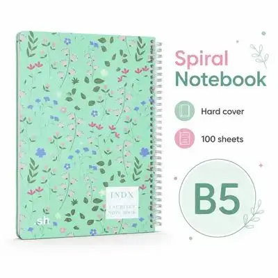 Hardcover Spiral Notebook – B5 | 100 Sheets