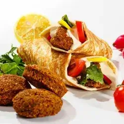 Arabic Falafel Saj Meal with Cheese