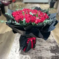 Red Rose and Mixed Flower Bouquet