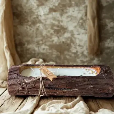 Tree Trunk Candle 30cm