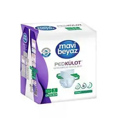 Mavi Beyaz PedKulot Extra+ Adult Pull-Up Patient Diapers – Medium (M), 80–120 cm (31–47 in), 9 Pieces