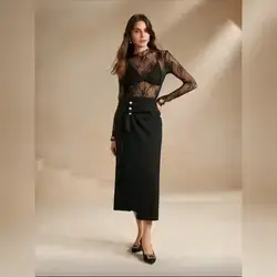 SHEIN Anwesta High Waist Elegant Skirt - Small