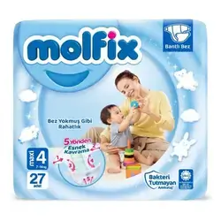 Molfix Baby Diapers Jumbo 4 Maxi 27 Pcs
