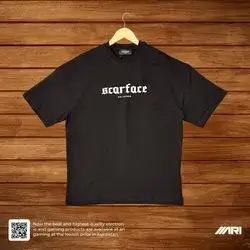 ESCOBAR T-SHIRT SCARFACE BIG FATHER BLACK SMALL