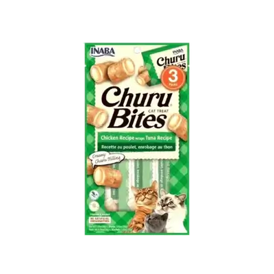 Inaba Churu Bites - Chicken Wraps Tuna 4 Tubes