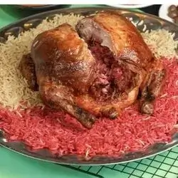 Stuffed Chicken Mansaf On Rice