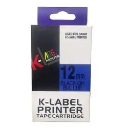 Label Tabe Casio Master Copy-12mm-Black On Blue