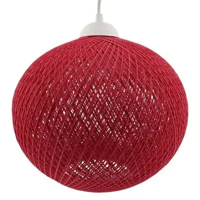 Rope Pendant Lighting Red 30Q