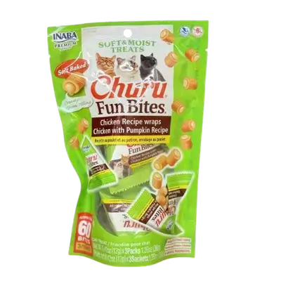 Inaba-Churu Fun Bites- Chicken Recipe with Pumpkin