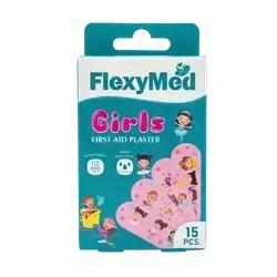Girls First Aid Plaster 15Pcs _ FlexyMed