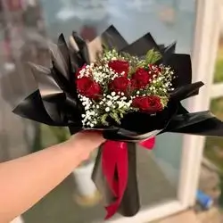 Red Rose Flower Bouquet