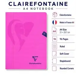 Notebook ,French ( A4) Size,96 pages.