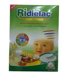 Ridial fruit with wheat, honey and milk 200 grams stage three for eight months