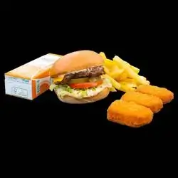 Mini Meat Burger + Nuggets + French Fries + Juice