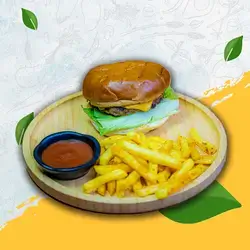Cheese Burger With Fries