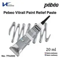 Pebeo Vitrail Paint Relief Paste 20 ml (silver)