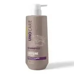 uno care caffeine & coconut shampoo for damaged hair