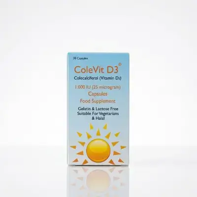 ColeVit D3 (Colecalciferol 1,000 IU - 30 Capsules)