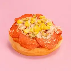 Salty Donut With Pepperoni Pizza