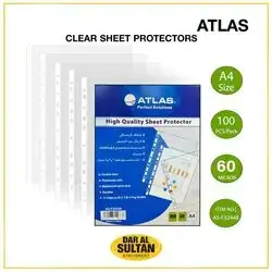 Clear sheet protector-ATLAS 100 PCS