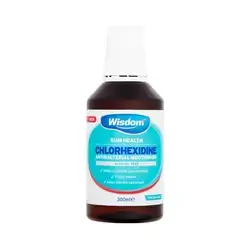 Wisdom chlorhexidine mouthwash fresh mint