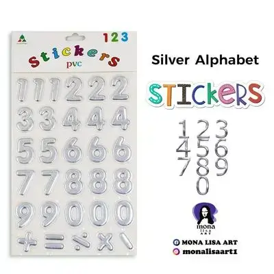 English number stickers