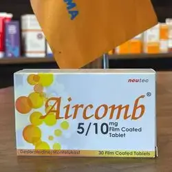 aircomb 5/10 desloratadine /montelukast 30 tablets 