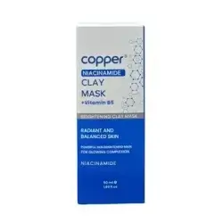 copper niacinamide brightening clay mask