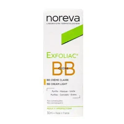 noreva Exfoliac Light Tinted Anti-imperfections Treatment - 30ml | نوريفا بي بي كريم لتغطية عيوب البشرة - 30 مل