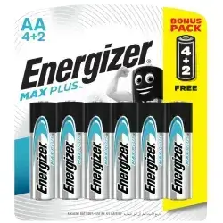 Energizer AA Max Plus Batteries 4 + 2 Free Bonus Pack