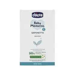Chicco Baby Moments Soap Bar 98 Natural Organic 100 Gm